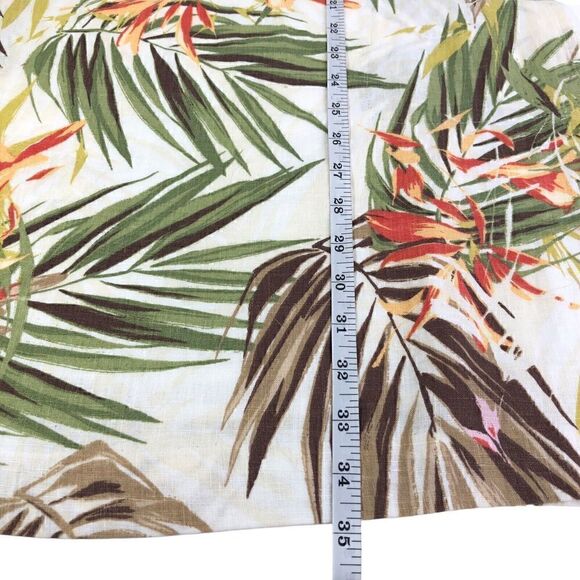 J. Jill Love Linen Pocket dress size XS Palm Frawn Leaves Beach Sleevele… - Picture 10 of 10